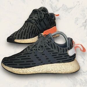 Adidas NMD R2 Utility Ivy 2017 Green Orange Shoe Women’s Size 7.5 - BA7259